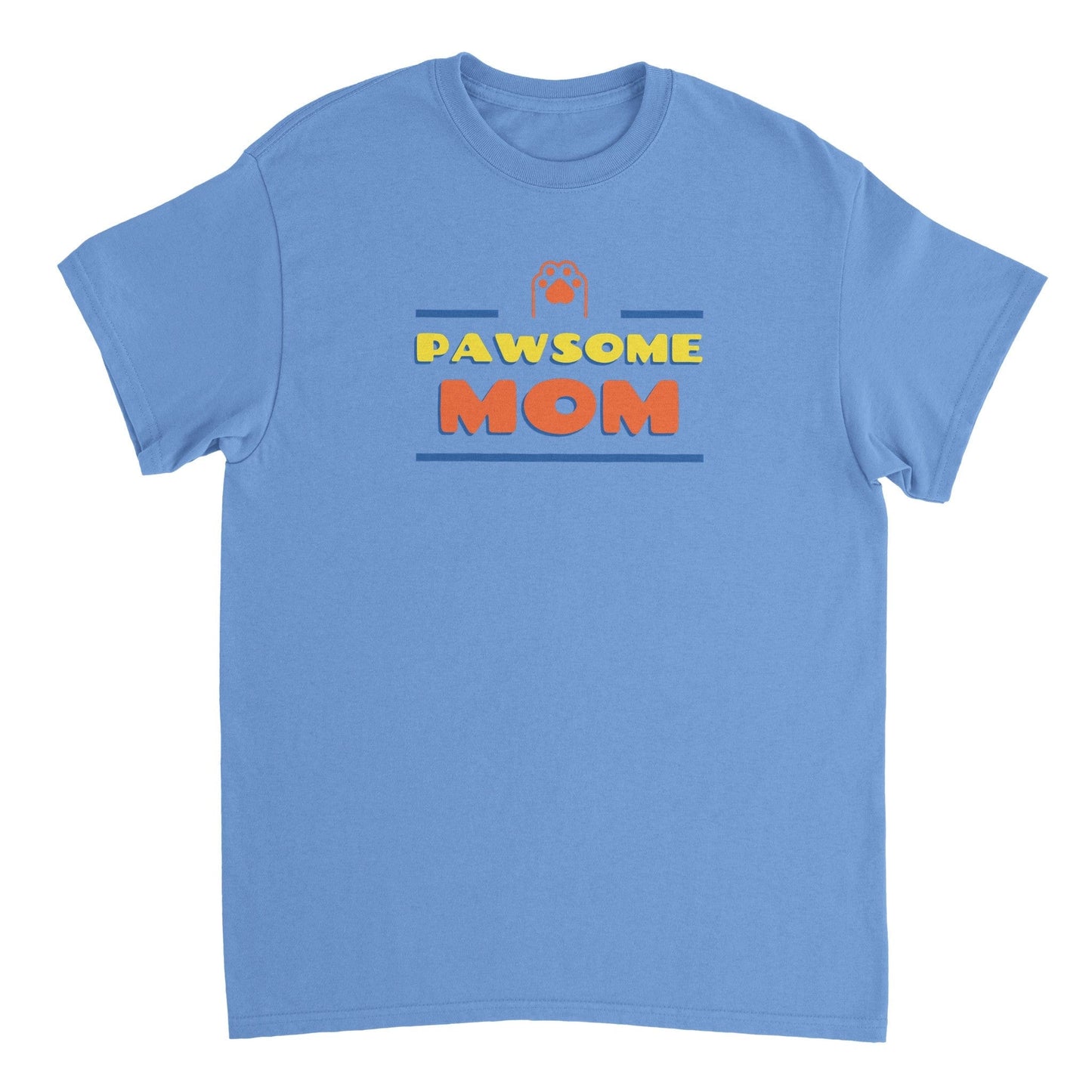 Pawsome Mom Heavyweight Unisex Crewneck T-shirt