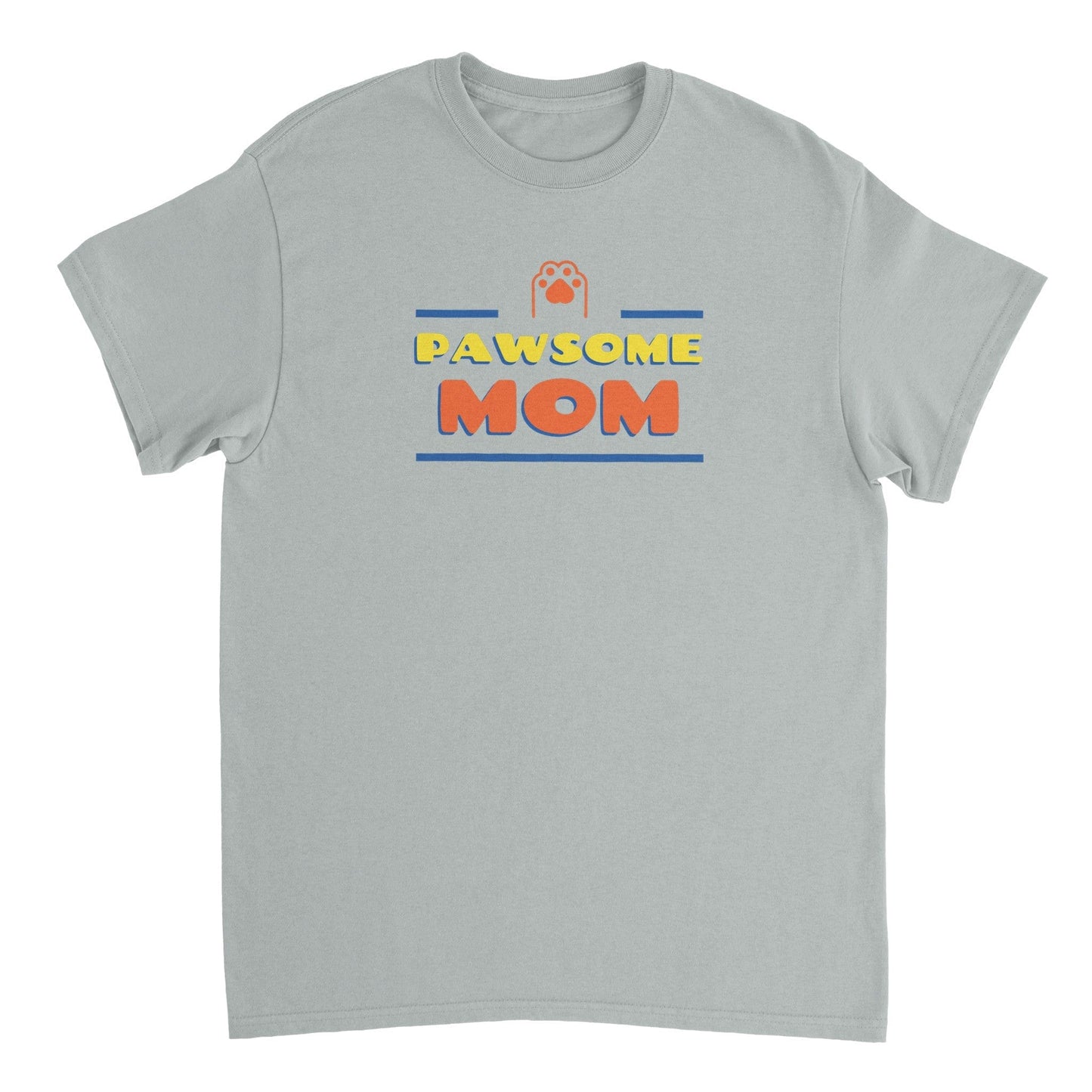 Pawsome Mom Heavyweight Unisex Crewneck T-shirt