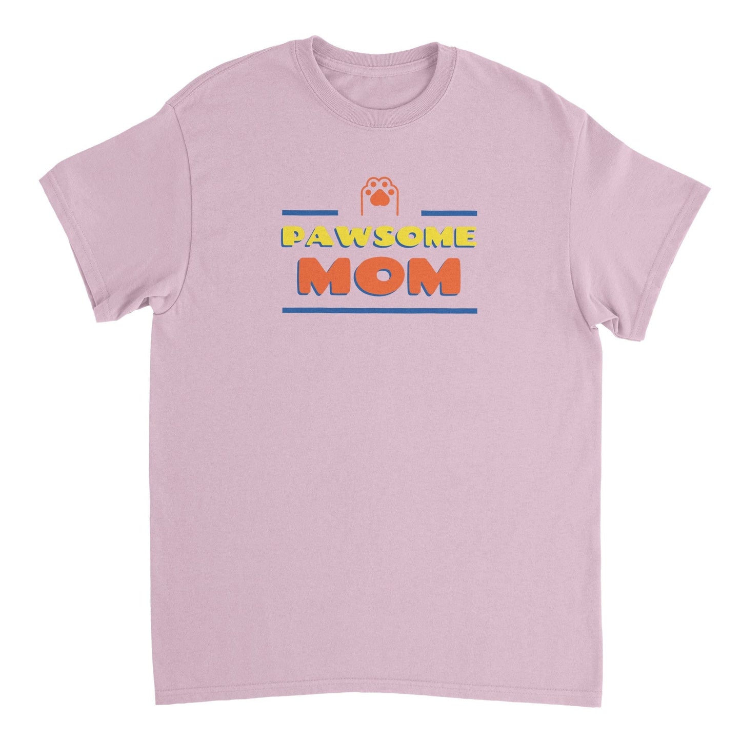 Pawsome Mom Heavyweight Unisex Crewneck T-shirt