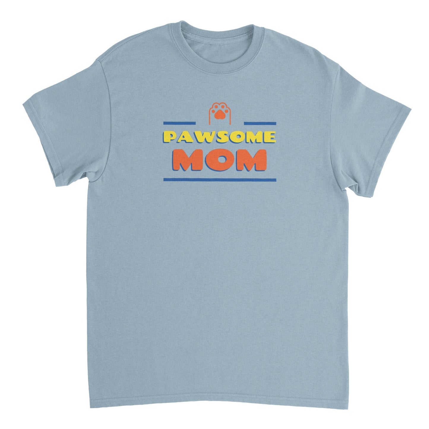 Pawsome Mom Heavyweight Unisex Crewneck T-shirt
