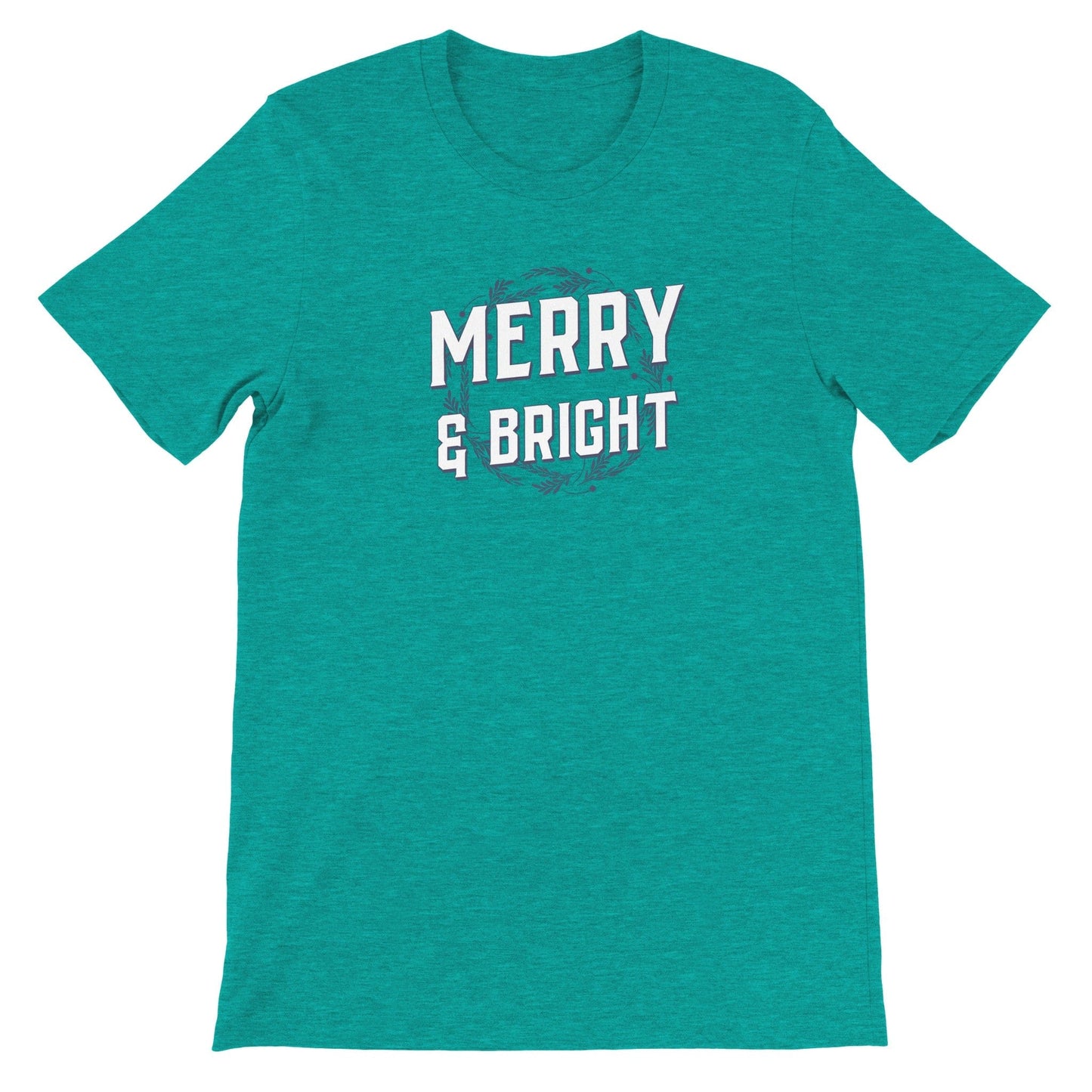 Merry and Bright Premium Unisex Crewneck T-shirt