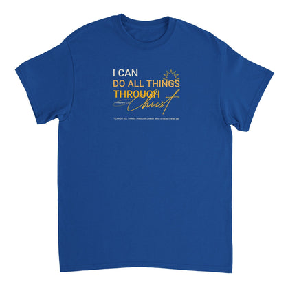 I can do All Things Through Christ Heavyweight Unisex Crewneck T-shirt