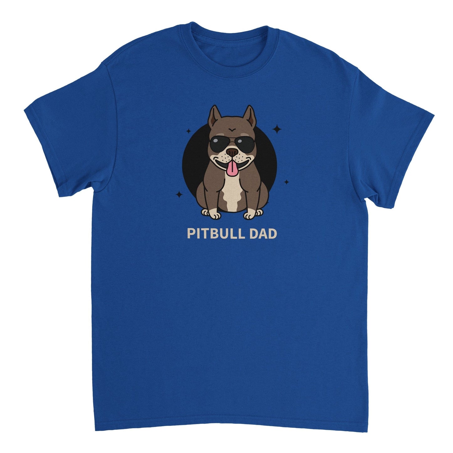 Pit Bull Dad Heavyweight Unisex Crewneck T-shirt