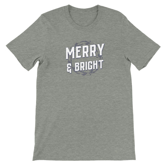 Merry and Bright Premium Unisex Crewneck T-shirt