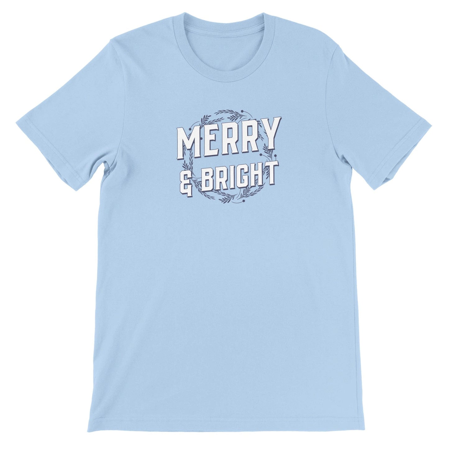 Merry and Bright Premium Unisex Crewneck T-shirt