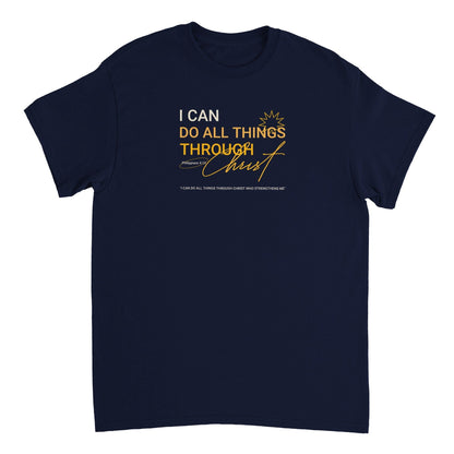 I can do All Things Through Christ Heavyweight Unisex Crewneck T-shirt